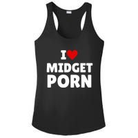 I Love Midget Porn Ladies PosiCharge Competitor Racerback Tank