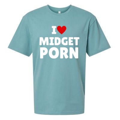 I Love Midget Porn Sueded Cloud Jersey T-Shirt