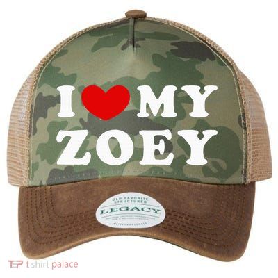 I Love My Zoey Legacy Tie Dye Trucker Hat