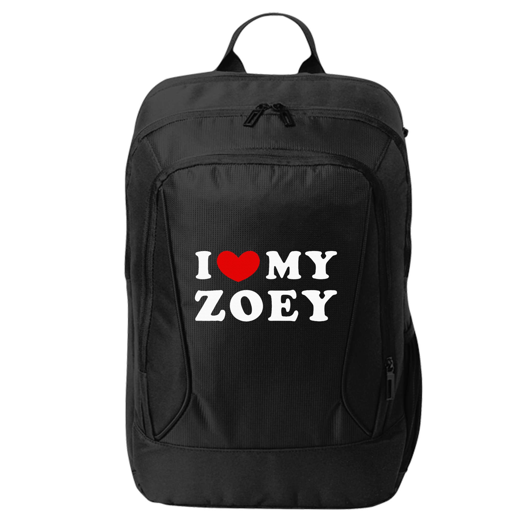 I Love My Zoey City Backpack
