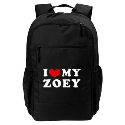I Love My Zoey Backpack