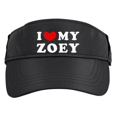 I Love My Zoey Adult Drive Performance Visor