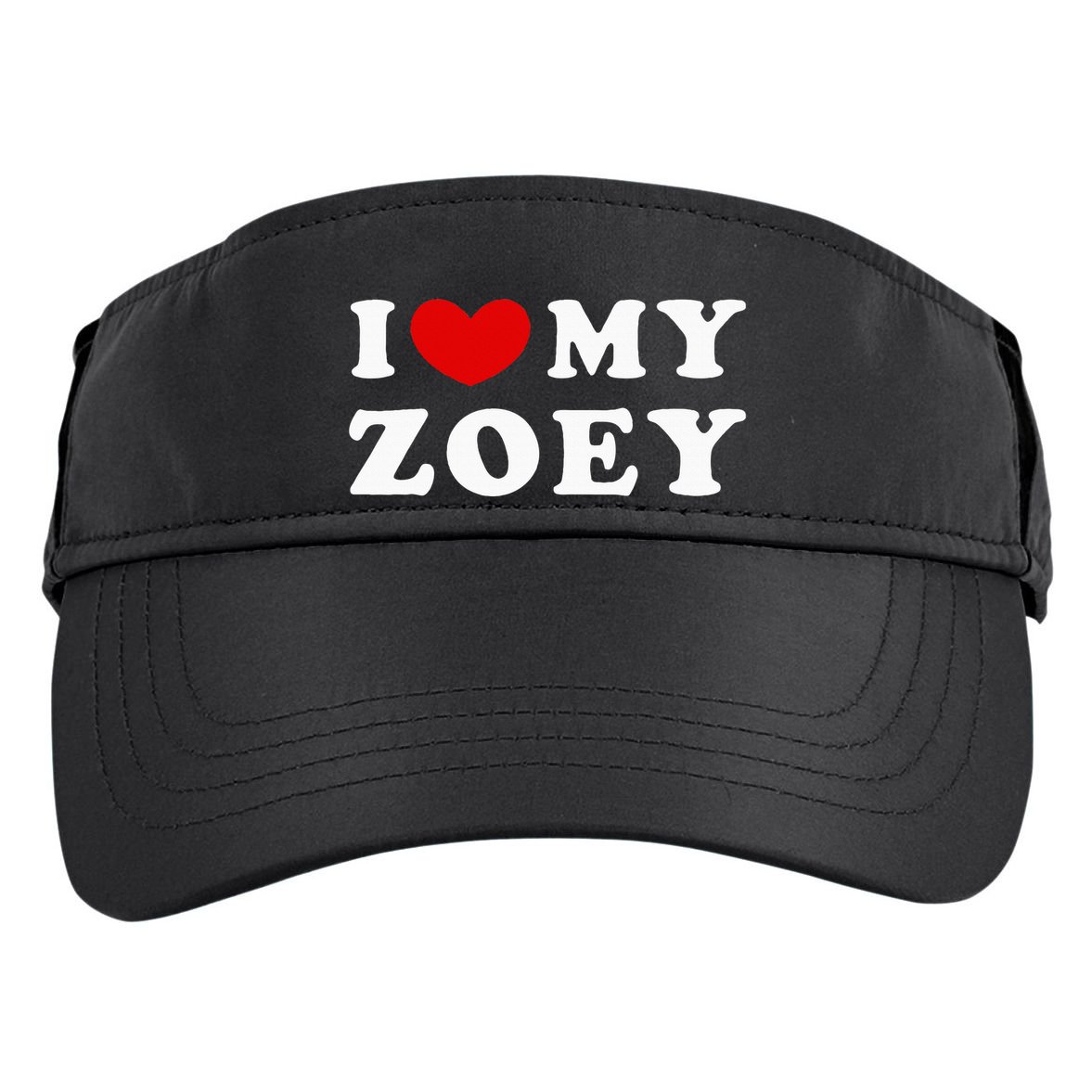 I Love My Zoey Adult Drive Performance Visor