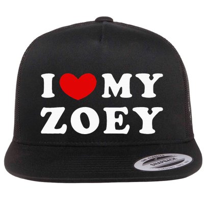 I Love My Zoey Flatbill Hat