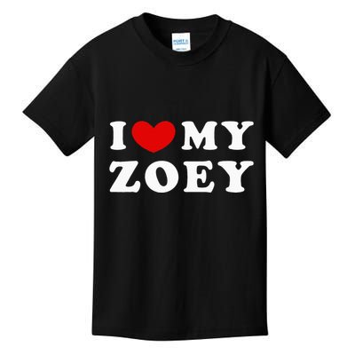 I Love My Zoey Kids T-Shirt