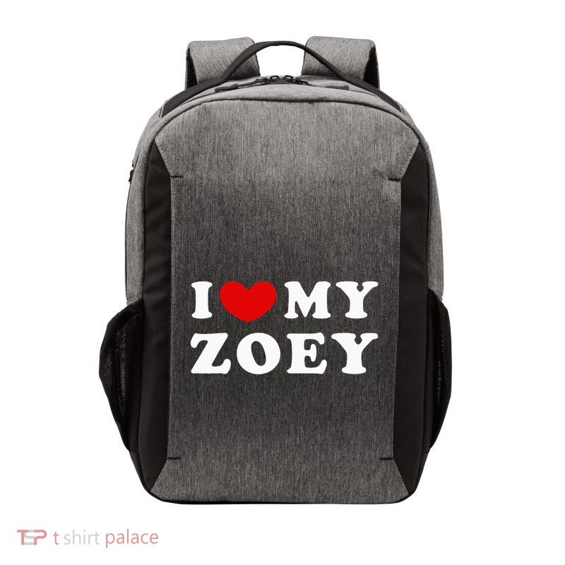 I Love My Zoey Vector Backpack
