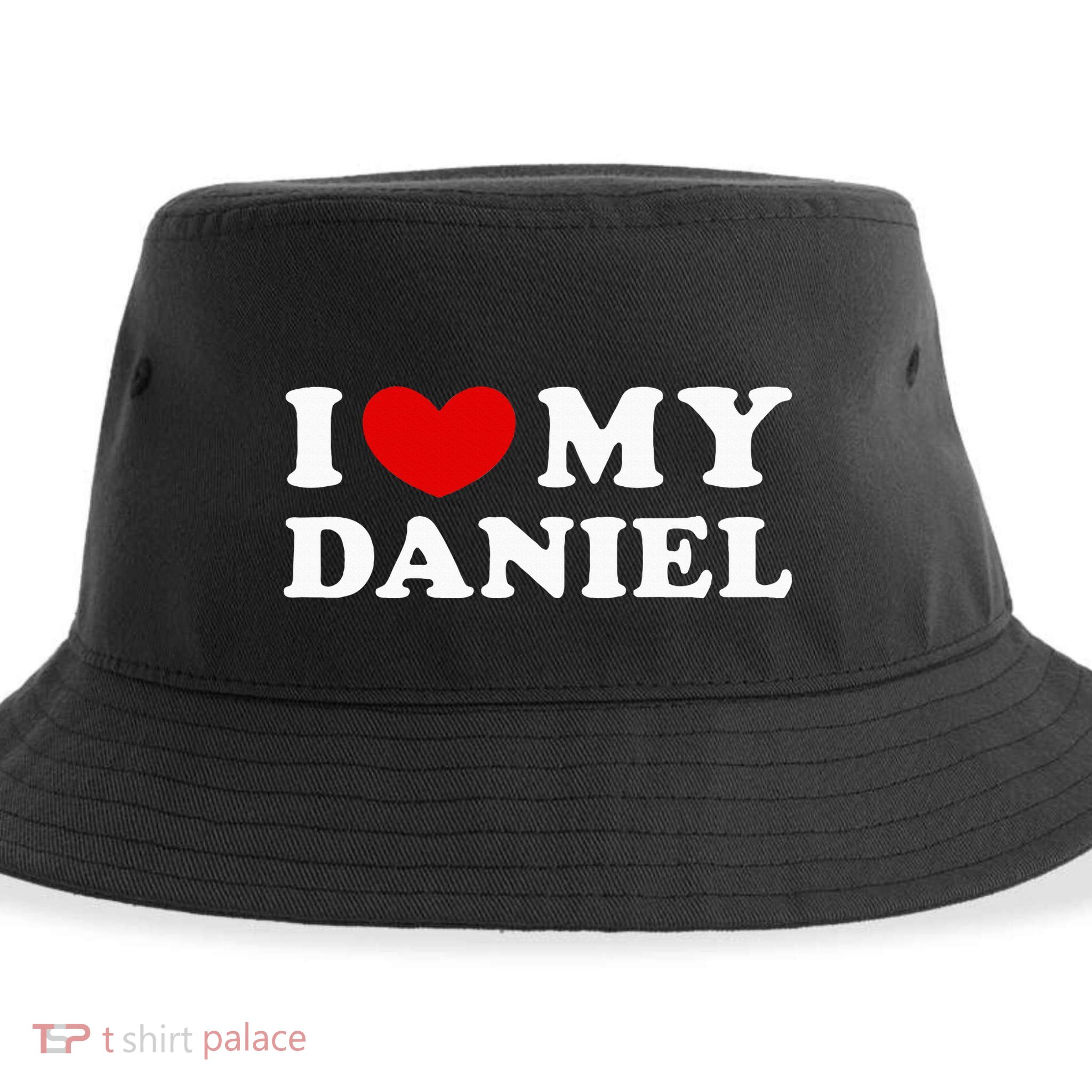 I Love My Daniel Sustainable Bucket Hat