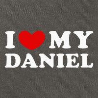 I Love My Daniel Cotton Canvas Backpack
