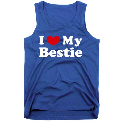 I Love My Bestie I Heart My Bestie Cool Gift Tank Top