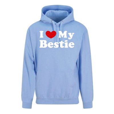 I Love My Bestie I Heart My Bestie Cool Gift Unisex Surf Hoodie