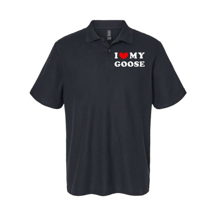 I Love My Goose I Heart My Goose Softstyle Adult Sport Polo