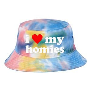 I Love My Homies Best Friend Tie Dye Newport Bucket Hat