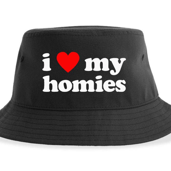 I Love My Homies Best Friend Sustainable Bucket Hat