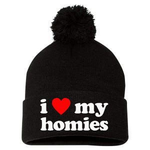 I Love My Homies Best Friend Pom Pom 12in Knit Beanie