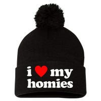 I Love My Homies Best Friend Pom Pom 12in Knit Beanie