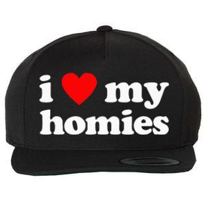 I Love My Homies Best Friend Wool Snapback Cap