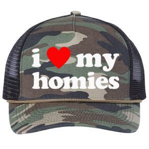 I Love My Homies Best Friend Retro Rope Trucker Hat Cap