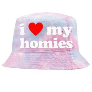 I Love My Homies Best Friend Tie-Dyed Bucket Hat