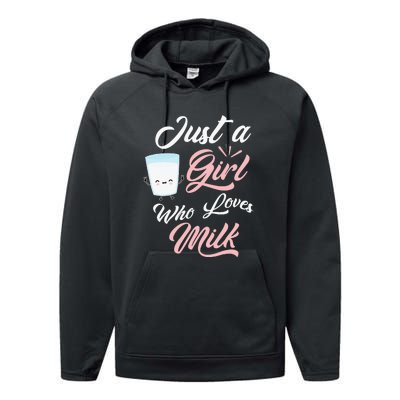 I Love Milkshakes Vanilla Strawberry Chocolate Performance Fleece Hoodie