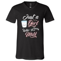 I Love Milkshakes Vanilla Strawberry Chocolate V-Neck T-Shirt