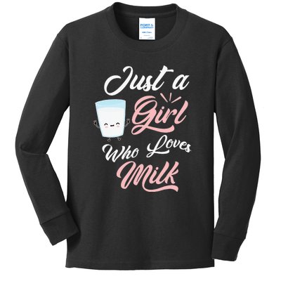 I Love Milkshakes Vanilla Strawberry Chocolate Kids Long Sleeve Shirt