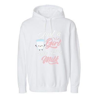 I Love Milkshakes Vanilla Strawberry Chocolate Garment-Dyed Fleece Hoodie