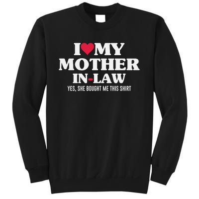 I Love My Mother In Law For Son In Law Sweatshirt