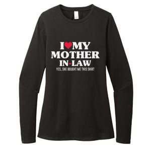 I Love My Mother In Law For Son In Law Womens CVC Long Sleeve Shirt