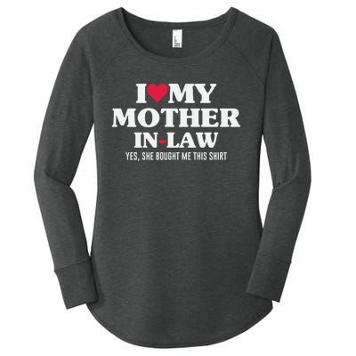 I Love My Mother In Law For Son In Law Women's Perfect Tri Tunic Long Sleeve Shirt