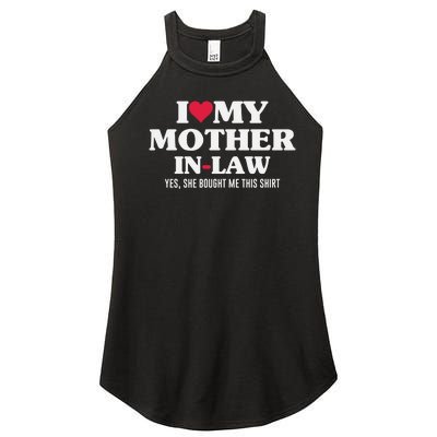 I Love My Mother In Law For Son In Law Women's Perfect Tri Rocker Tank