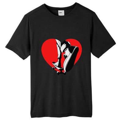 I Love My Skateboard Skateboarding Lover Valentines Day Tall Fusion ChromaSoft Performance T-Shirt