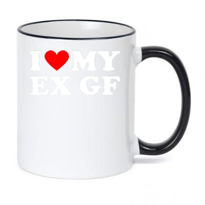 I Love My Ex Girlfriend Funny Gift 11oz Black Color Changing Mug