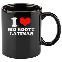 I Love My Big Booty Latinas Matching Red Heart Gf Graphic 11oz C Handle Ceramic Mug