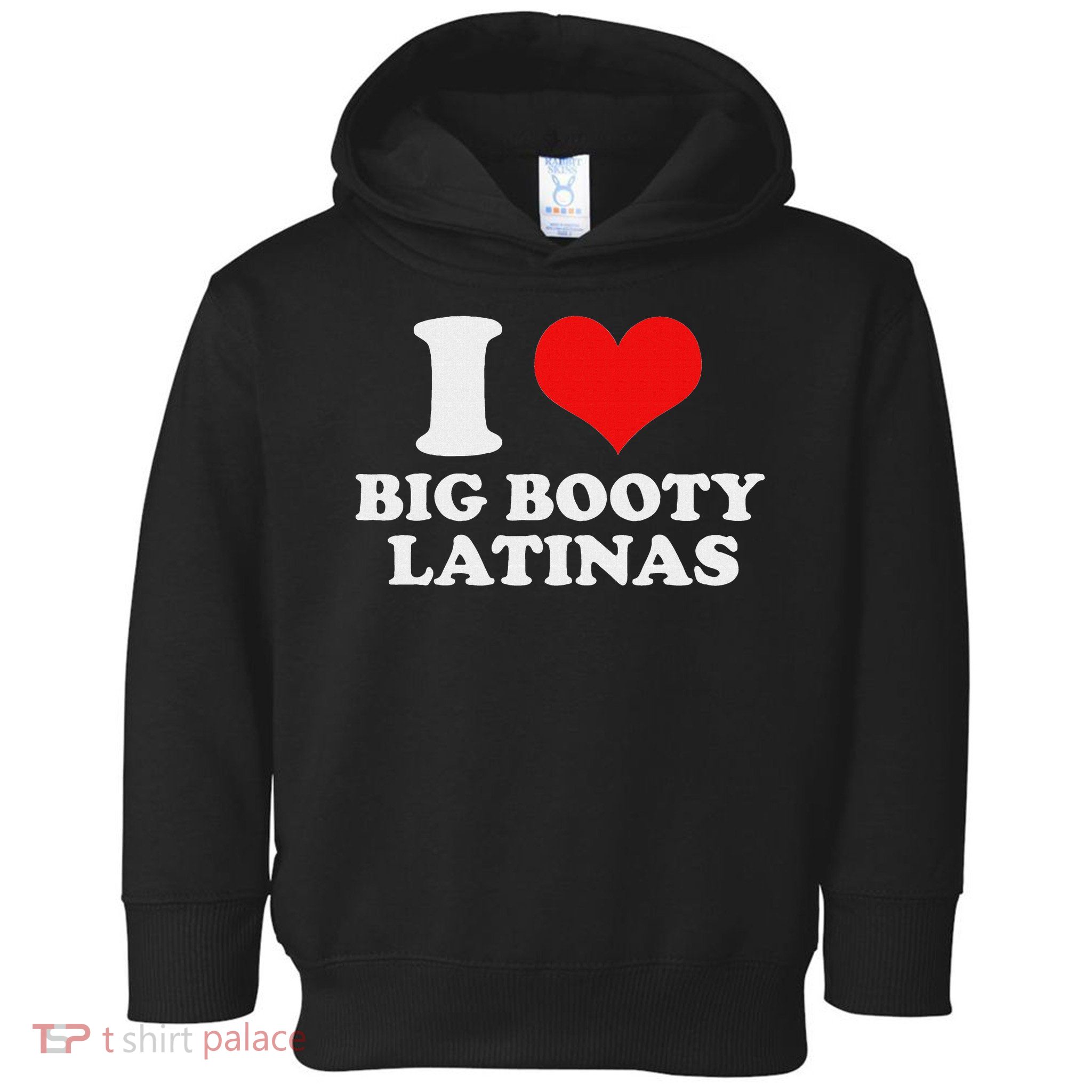 I Love My Big Booty Latinas Matching Red Heart Gf Graphic Toddler Hoodie