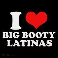 I Love My Big Booty Latinas Matching Red Heart Gf Graphic Womens T-Shirt