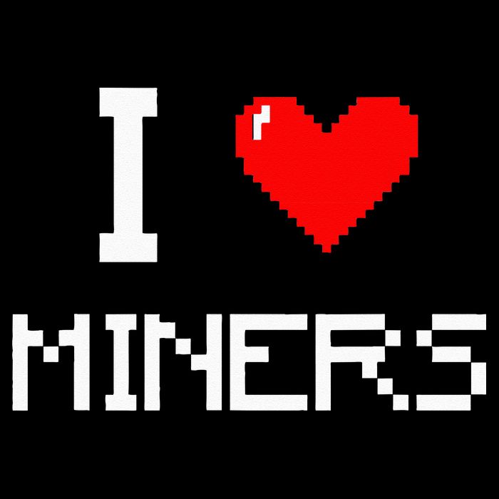 I Love Miners Funny Miner Mining Gamer Cooling Performance Crew T-Shirt