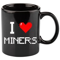 I Love Miners Funny Miner Mining Gamer 11oz C Handle Ceramic Mug