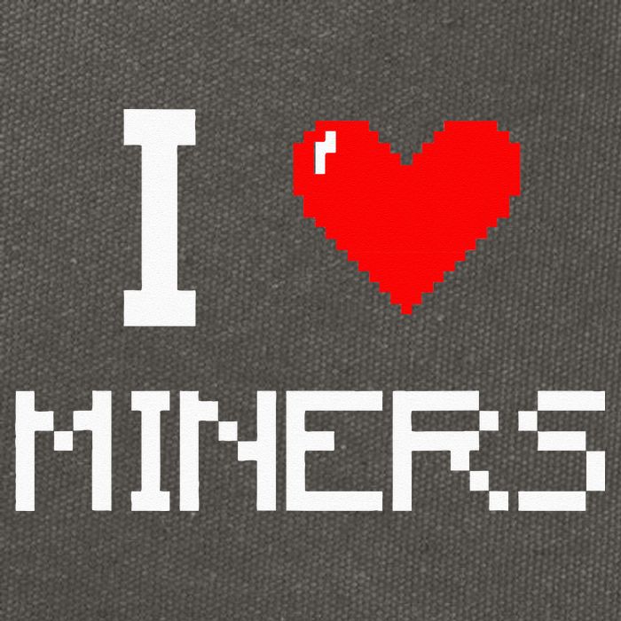 I Love Miners Funny Miner Mining Gamer Cotton Canvas Backpack
