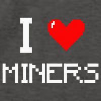 I Love Miners Funny Miner Mining Gamer Vector Backpack