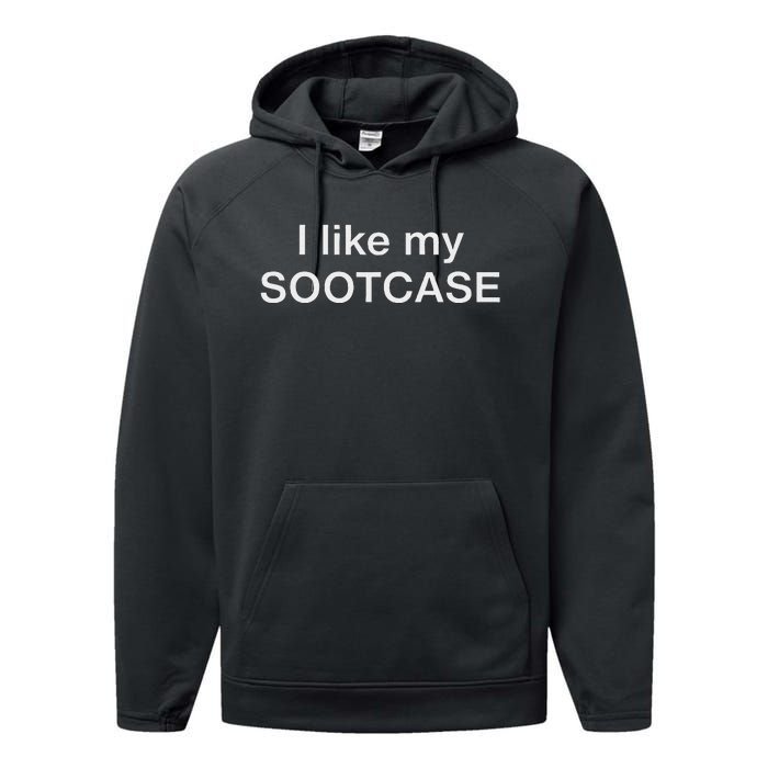 I Like My Sootcase Funny Suittcase Viral Meme Performance Fleece Hoodie