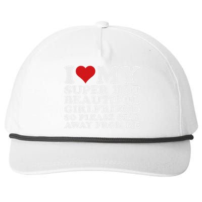 I Love My Hot Girlfriend Funny Snapback Five-Panel Rope Hat