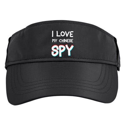 I Love My Chinese Spy Funny Playful Humor Design Adult Drive Performance Visor