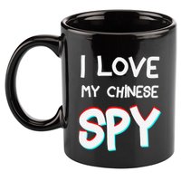 I Love My Chinese Spy Funny Playful Humor Design 11oz C Handle Ceramic Mug