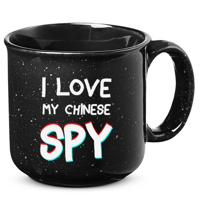 I Love My Chinese Spy Funny Playful Humor Design 15oz Campfire Ceramic Mug