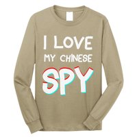 I Love My Chinese Spy Funny Playful Humor Design Long Sleeve Shirt