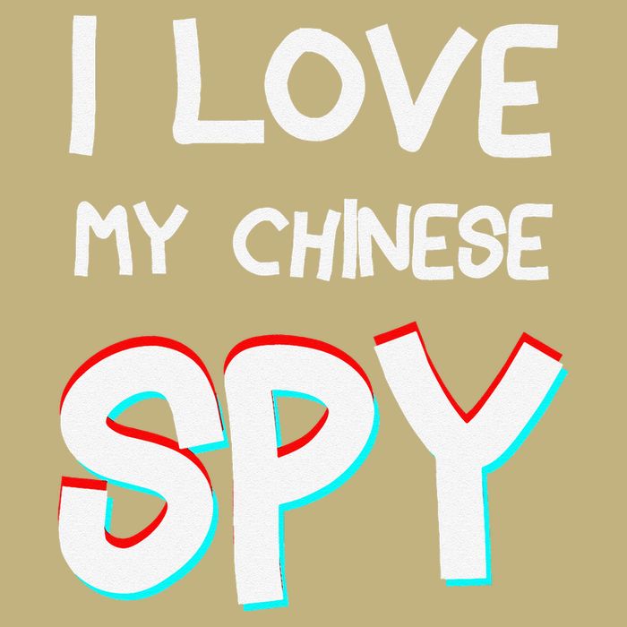 I Love My Chinese Spy Funny Playful Humor Design Long Sleeve Shirt