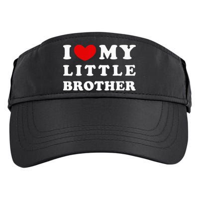 I Love My Little Brother I Heart My Little Brother Adult Drive Performance Visor