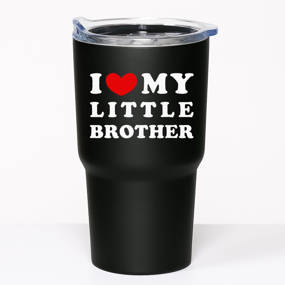 I Love My Little Brother I Heart My Little Brother Tumbler