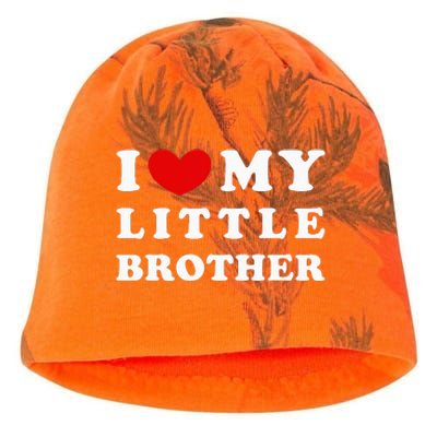 I Love My Little Brother I Heart My Little Brother Kati - Camo Knit Beanie