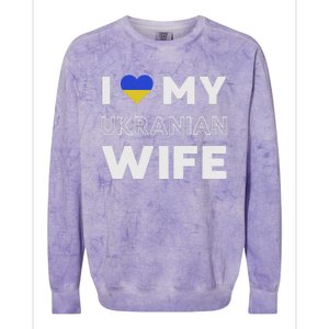 I Love My Ukrainian Wife Ukrainian Wife Ukraine Colorblast Crewneck Sweatshirt